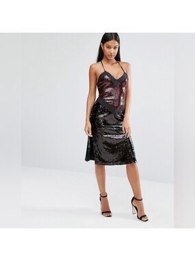 Sequined Bohoo Backless Dress